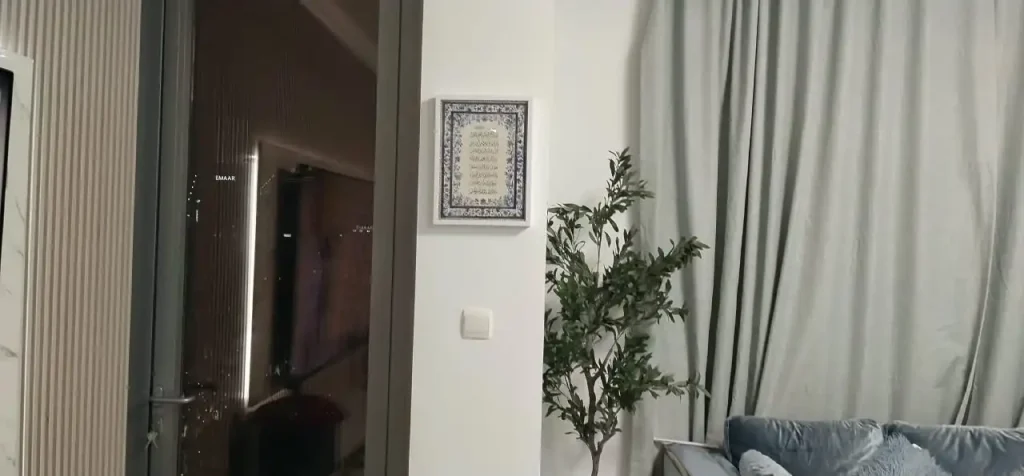 A frame hanged perfectly by Our handyman in downtown dubai