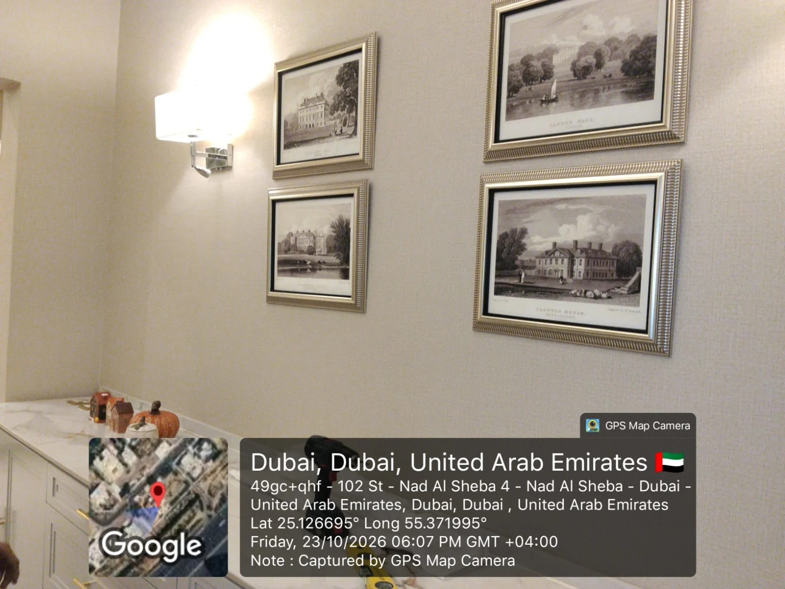 Frames hanged by smart hands