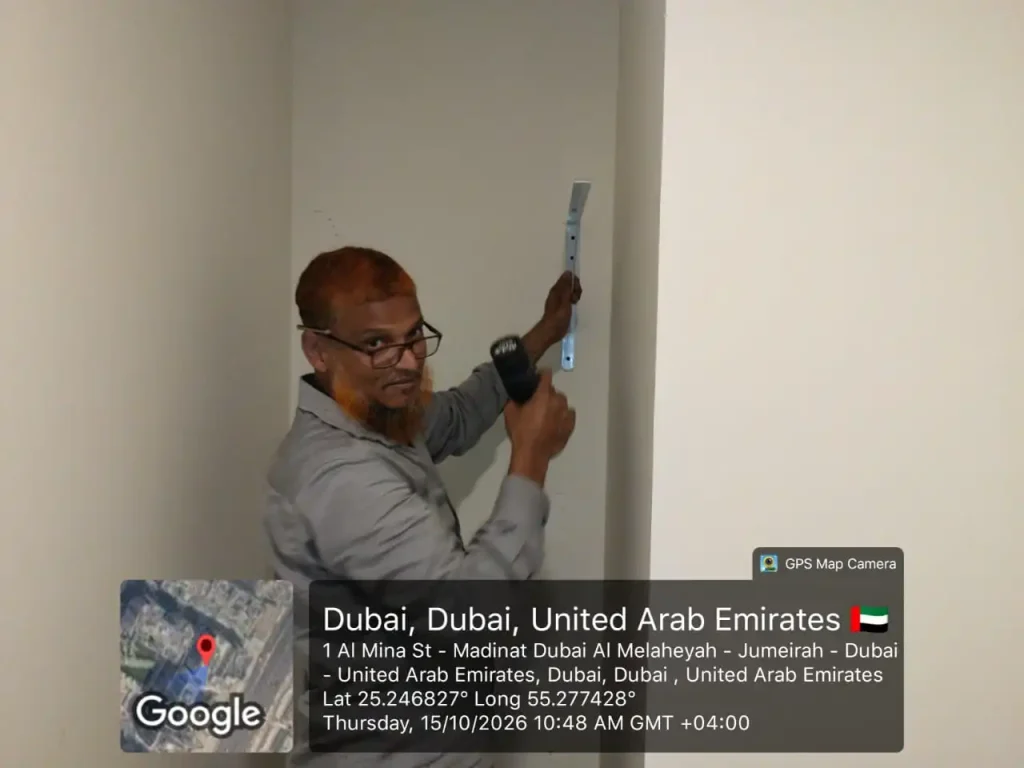 Our carpenter on job in wasl port view 8 dubai